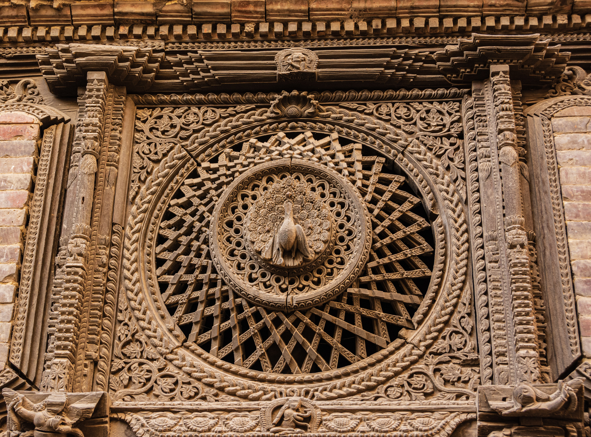 Bhaktapur Peacock Window